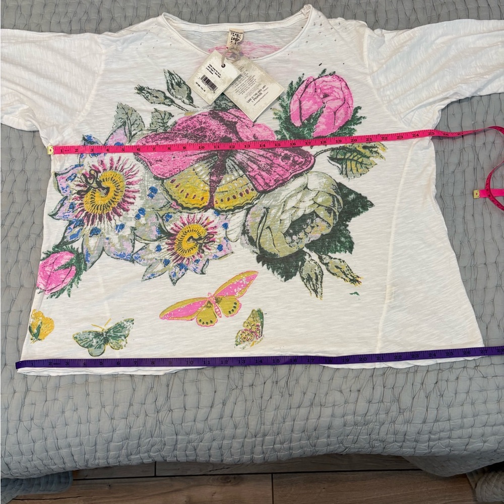 Magnolia Pearl NWT Flor De La Pasion Viggo T Top in True, OSFM - Picture 9 of 12